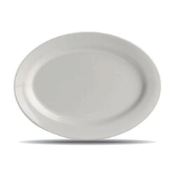 Plato ovalado llano, 27 cm, Clásica.