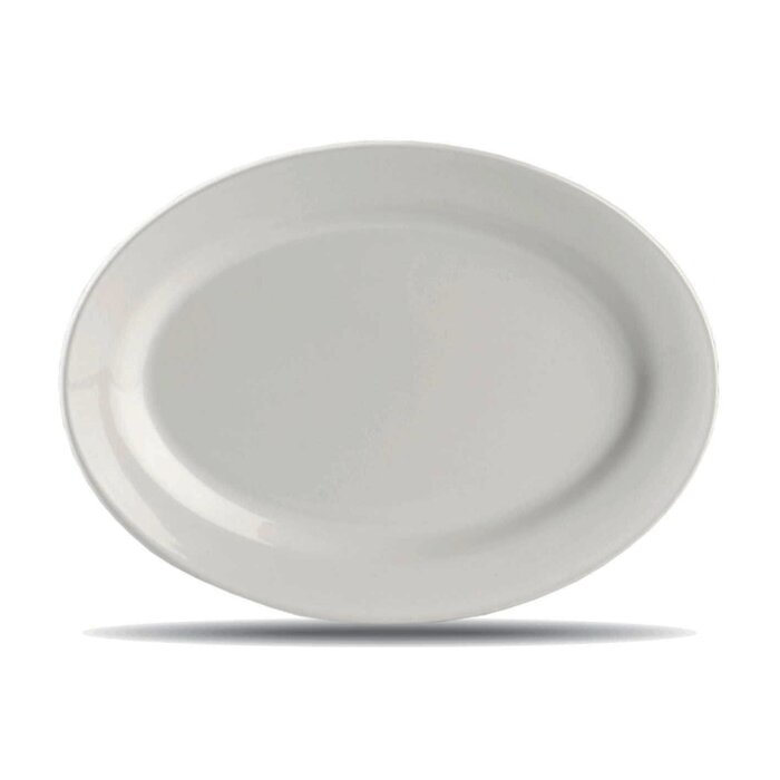 Plato ovalado llano, 27 cm, Clásica.