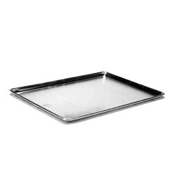 Charola de aluminio, 45 x 65 cm.