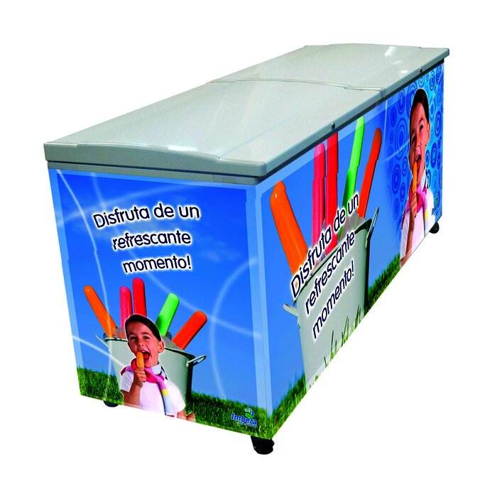 Congelador horizontal 2 puertas, 25 pies.