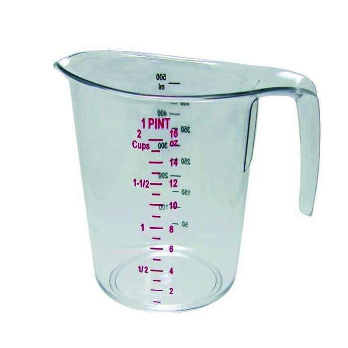 Taza medidora, 1 pinta.