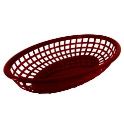 Canasta, comida rápida, rojo.