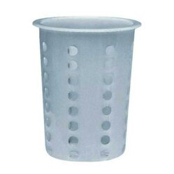 Cilindro portacubiertos de plástico.