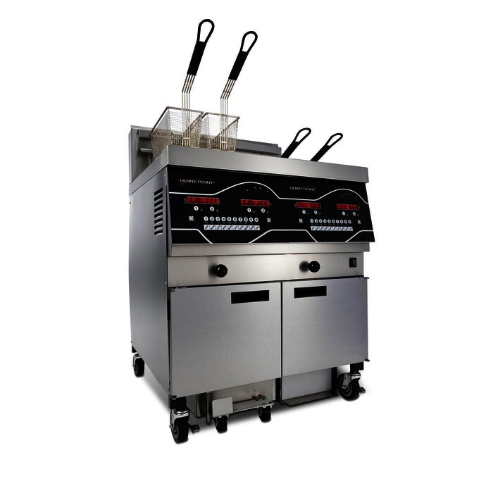 Freidora Evolution eléctrica, 2 cubas.