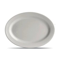 Plato ovalado llano, 33 cm, Clásica.