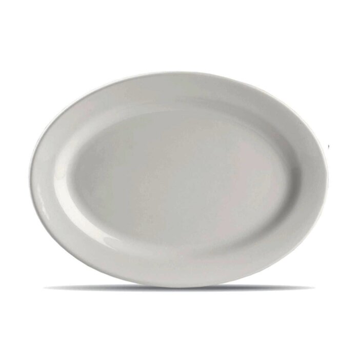 Plato ovalado llano, 33 cm, Clásica.