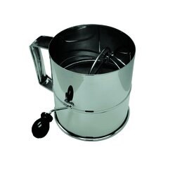Cernidor de harina rotativo, 8 tazas.