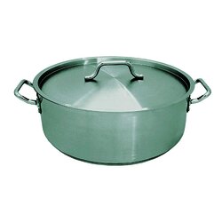 Cacerola baja con tapa, 15 qt.