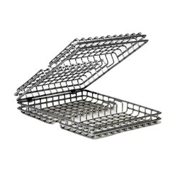 Jaula de acero inoxidable, 24 x 20 x 6 cm.