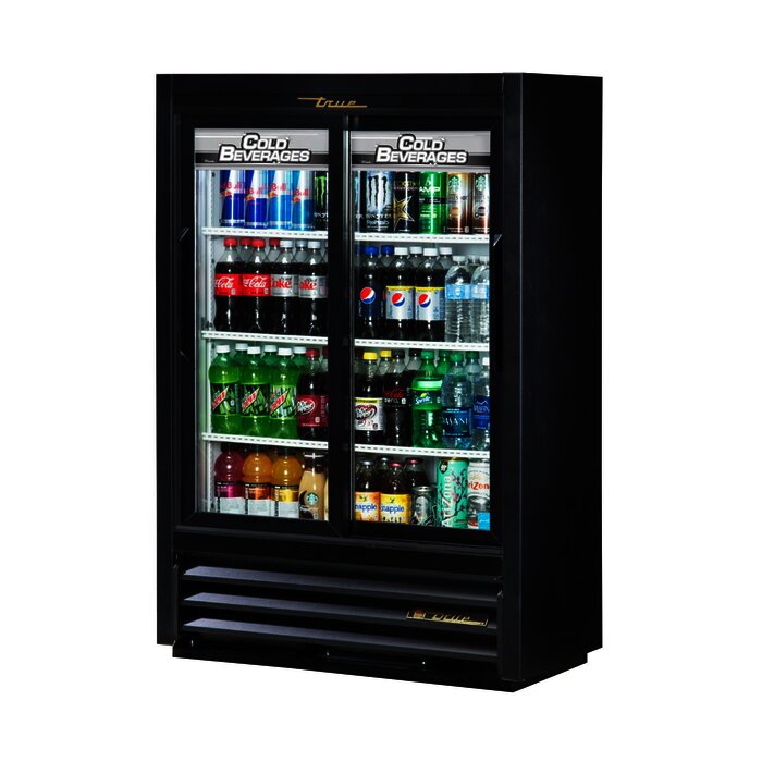 Refrigerador 2 puertas de cristal 33 pies.