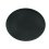 Charola para servir, ovalada, negra, 55.88 x 68.58 cm.