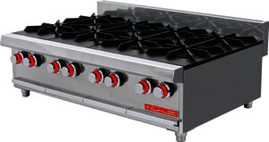 Parrilla PCV-8 Master, 8 quermadores.