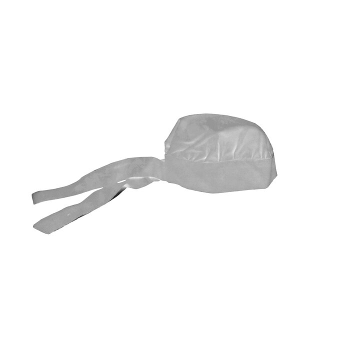 Gorro tipo paliacate, blanco.