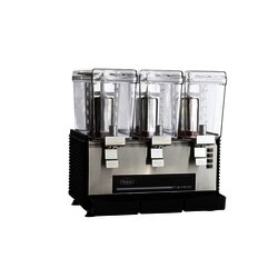 Dispensador de bebidas, 3 tanques de 3 galones.