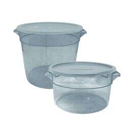 contenedor para alimentos, redondo, 8 qt.