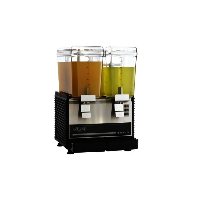 Dispensador de bebidas, 2 tanques de 3 galones.