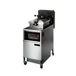 Freidora a presión eléctrica capacidad 48 libras.