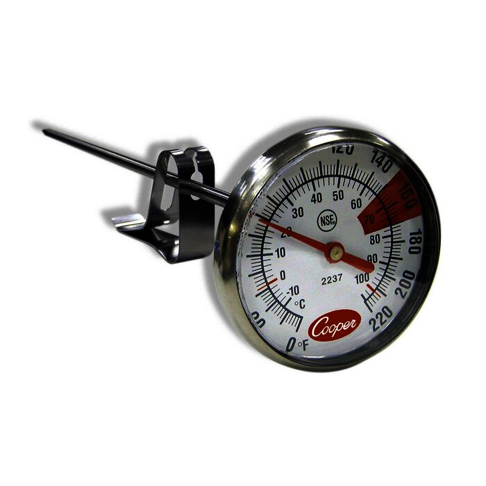 Termómetro café expres, 0° a 220° C.