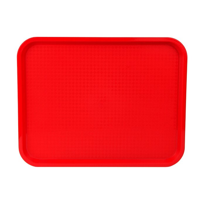 Bandejas para comida rápida, 35.56 x 45.72 cm, roja.