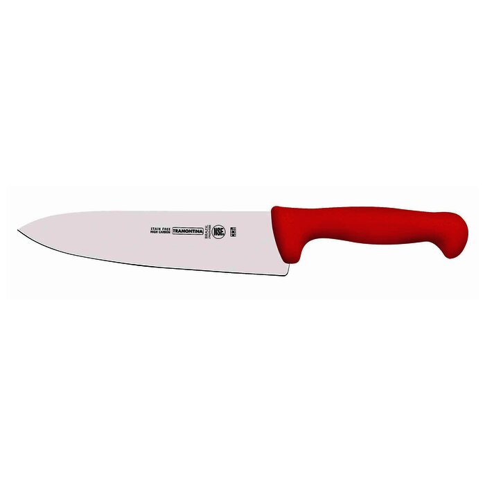 Cuchillo chef 10", rojo.