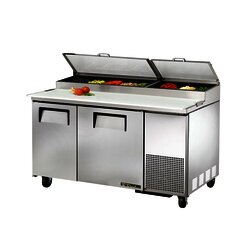 Mesa refrigerada preparación de pizza 60", 8 insertos.