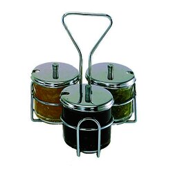 Soporte frasco para condimentos, 3 agujeros.