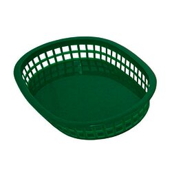 Canasta, comida rápida, verde.