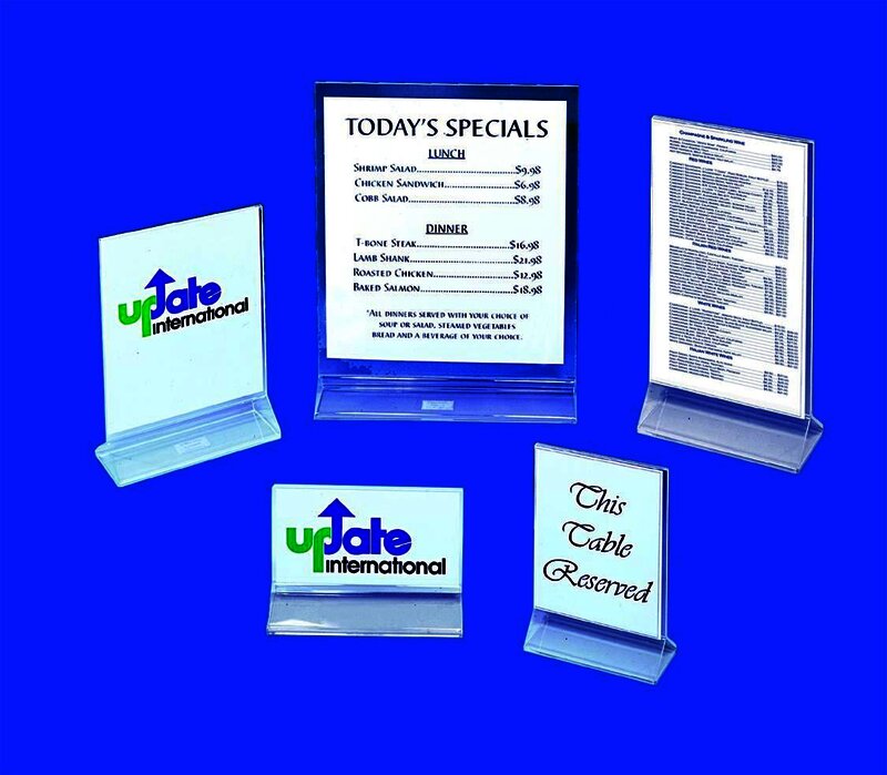 Porta menú, 10.16 x 15.24 cm.