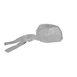 Gorro tipo paliacate, blanco.