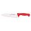 Cuchillo chef 8", rojo.