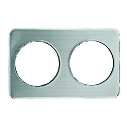 Placa adaptadora, 2 agujeros, para inserto de 21.27 cm.